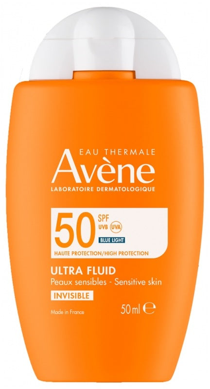AVENE HAUTE PROTECTION ULTRA FLUIDE INVISIBLE PS SPF50+ 50ml SANS PARFUM